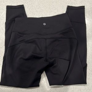 Lululemon black leggings, size 6